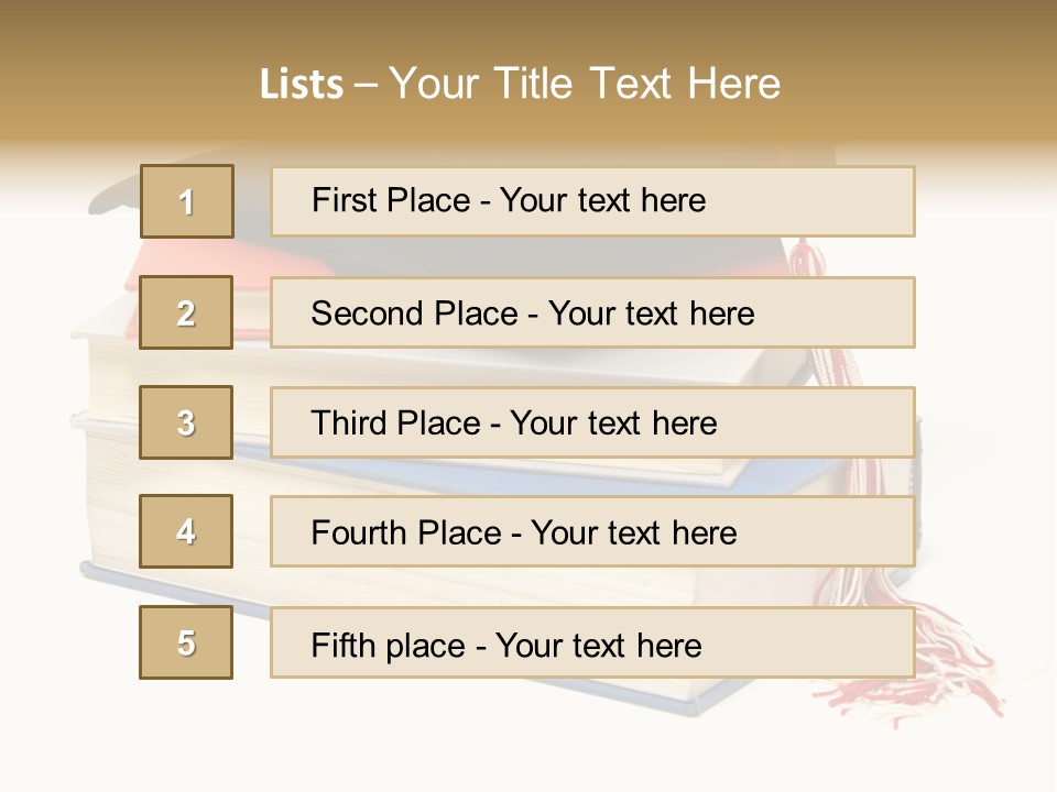 Graduation Accomplished Educate PowerPoint Template