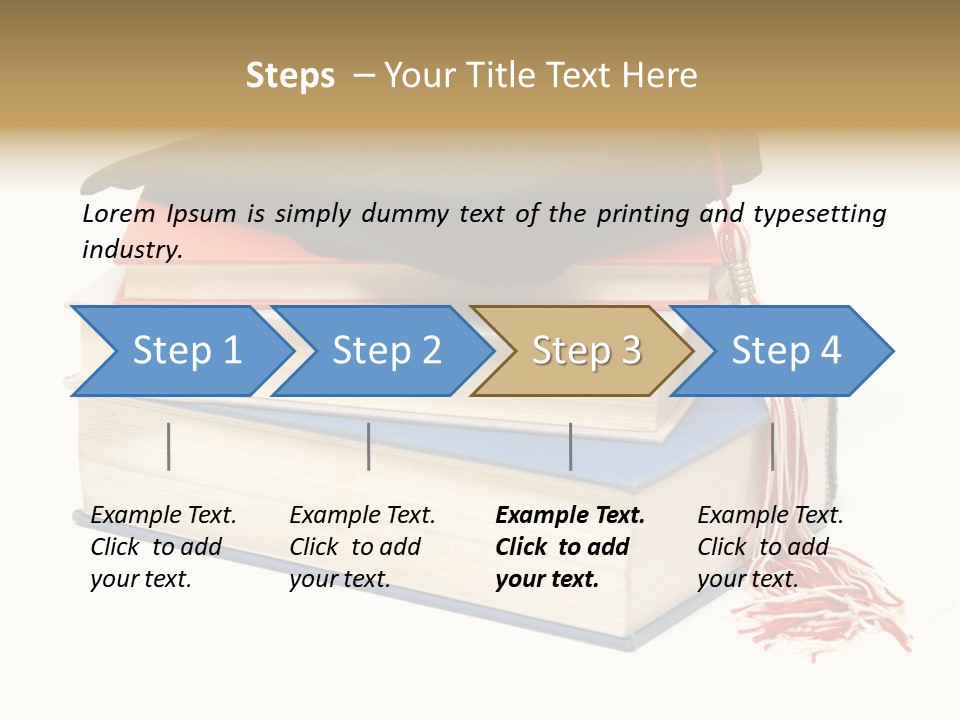 Graduation Accomplished Educate PowerPoint Template