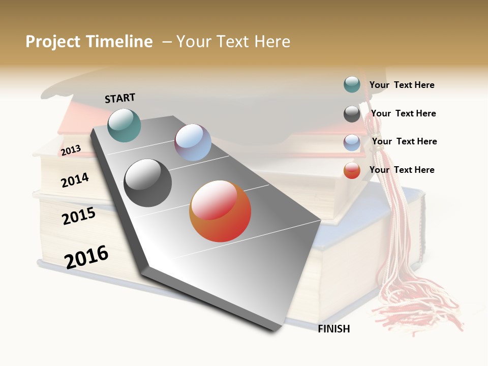 Graduation Accomplished Educate PowerPoint Template