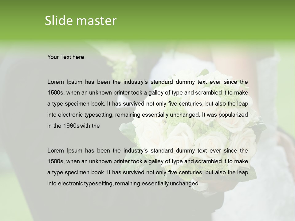 People Female Glowing PowerPoint Template