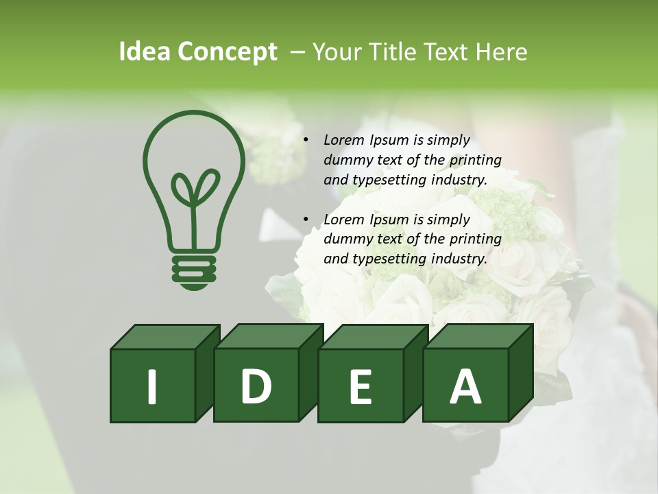 People Female Glowing PowerPoint Template