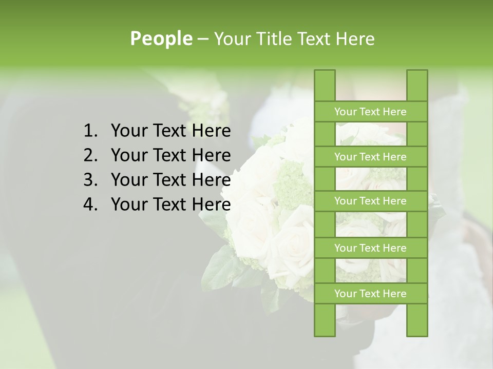 People Female Glowing PowerPoint Template