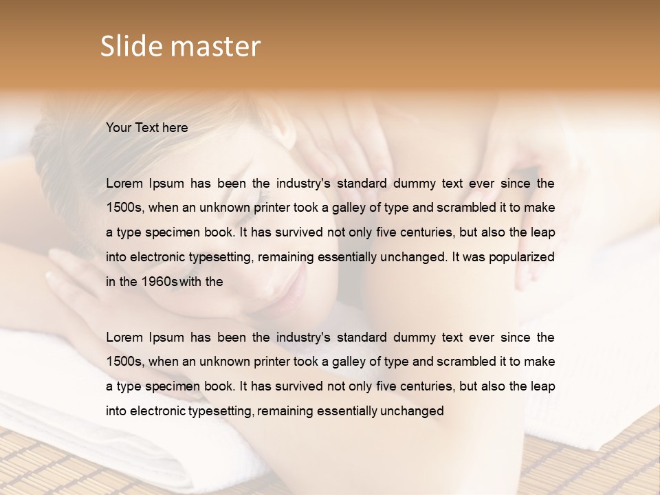 People Female Glowing PowerPoint Template