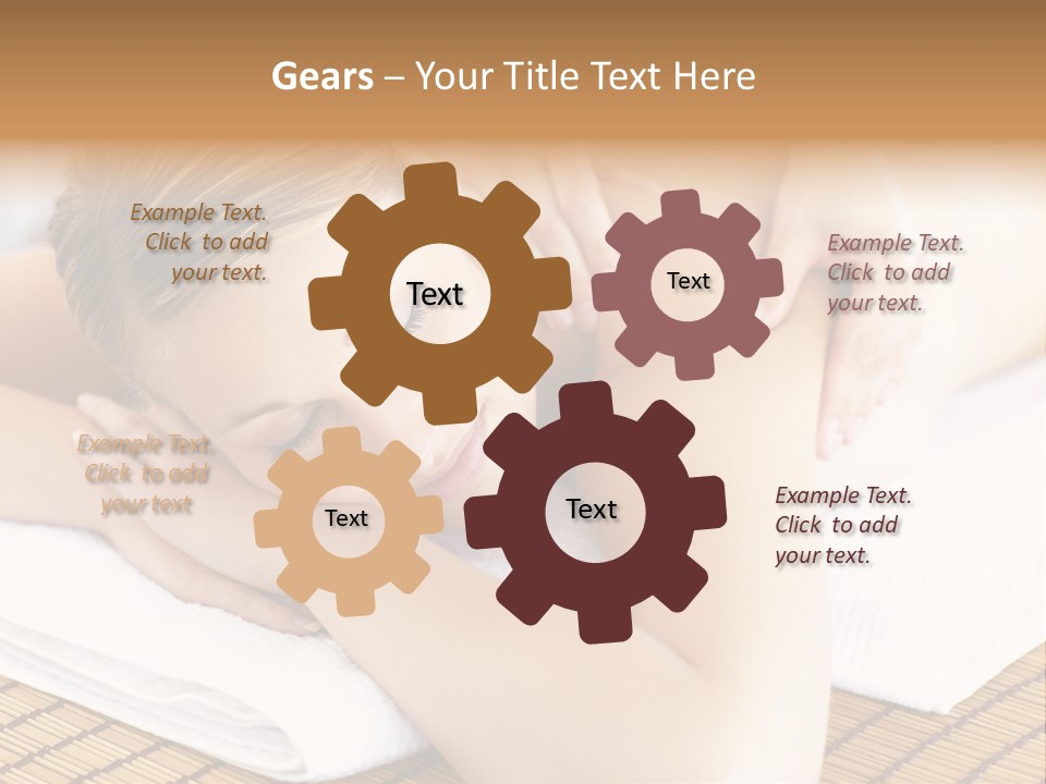 People Female Glowing PowerPoint Template