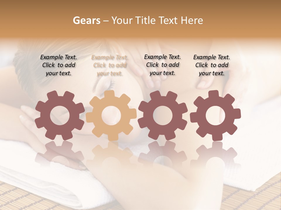 People Female Glowing PowerPoint Template