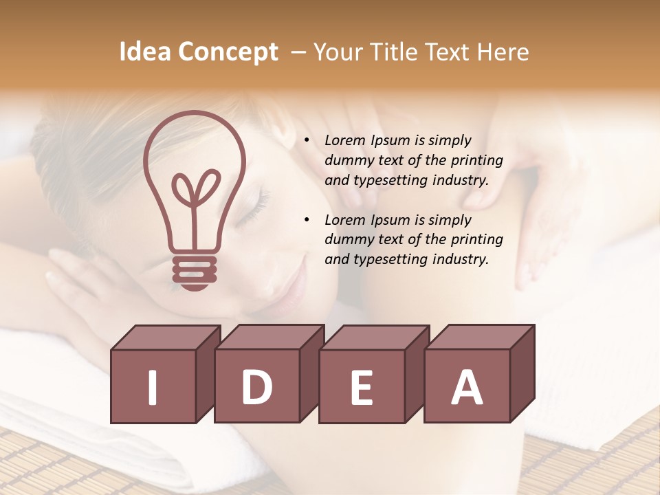 People Female Glowing PowerPoint Template