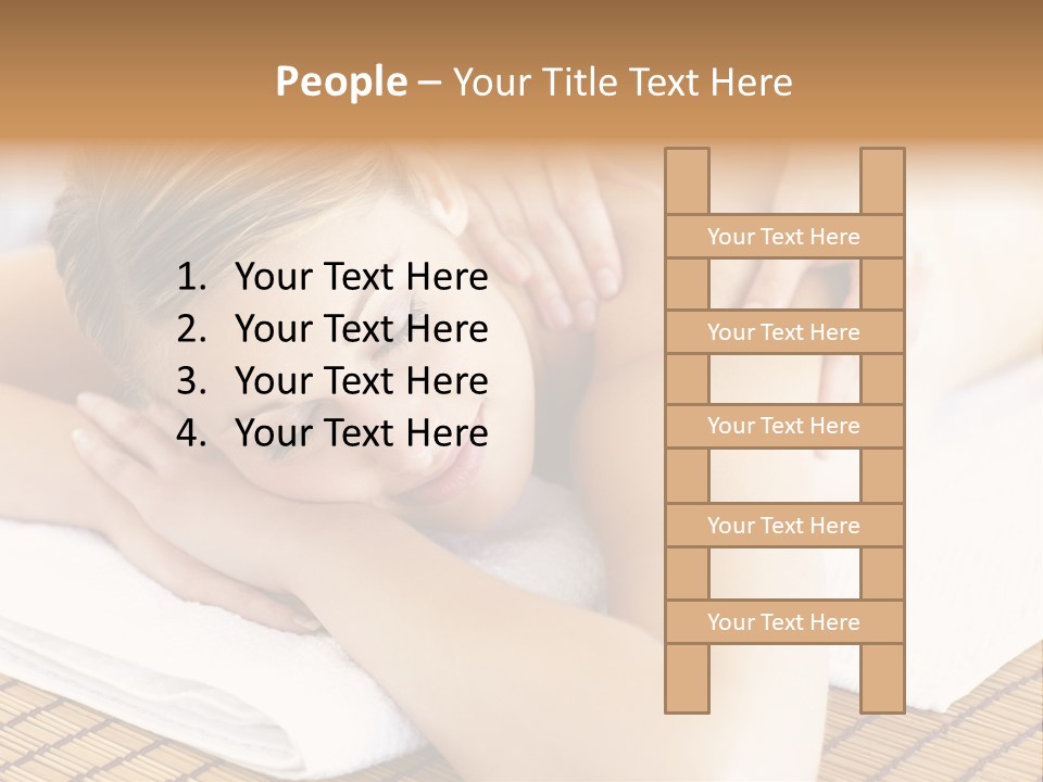 People Female Glowing PowerPoint Template