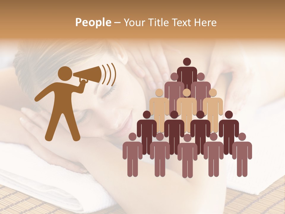 People Female Glowing PowerPoint Template