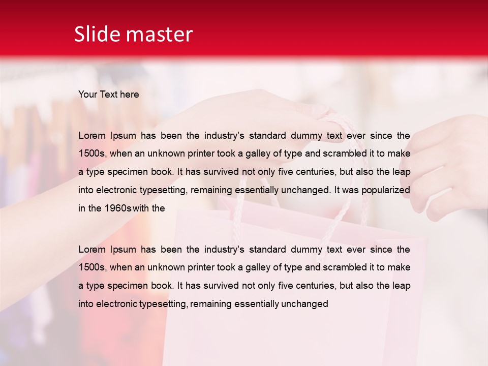 Purse Female Color PowerPoint Template