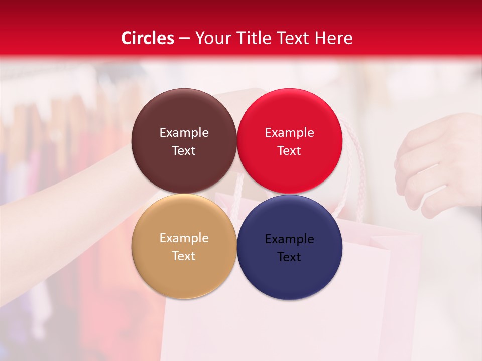 Purse Female Color PowerPoint Template