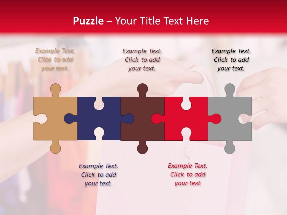 Purse Female Color PowerPoint Template