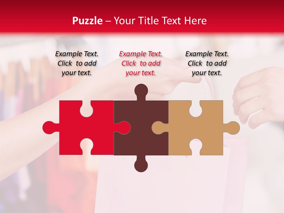 Purse Female Color PowerPoint Template