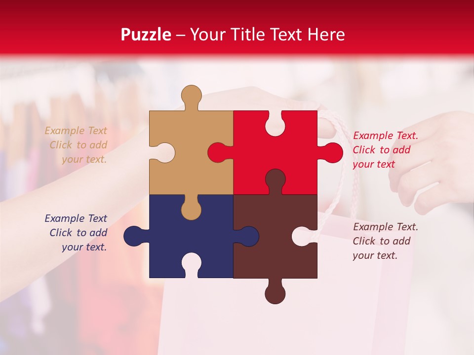 Purse Female Color PowerPoint Template