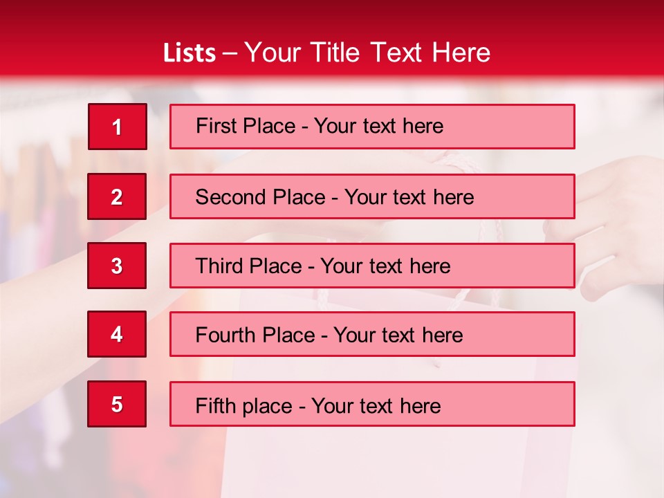 Purse Female Color PowerPoint Template