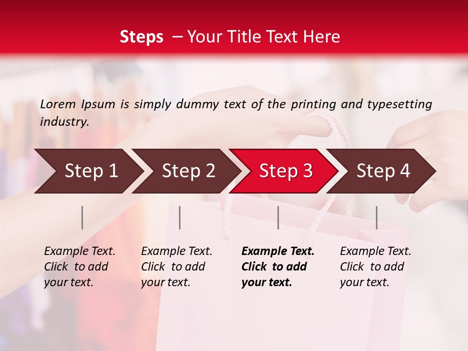 Purse Female Color PowerPoint Template