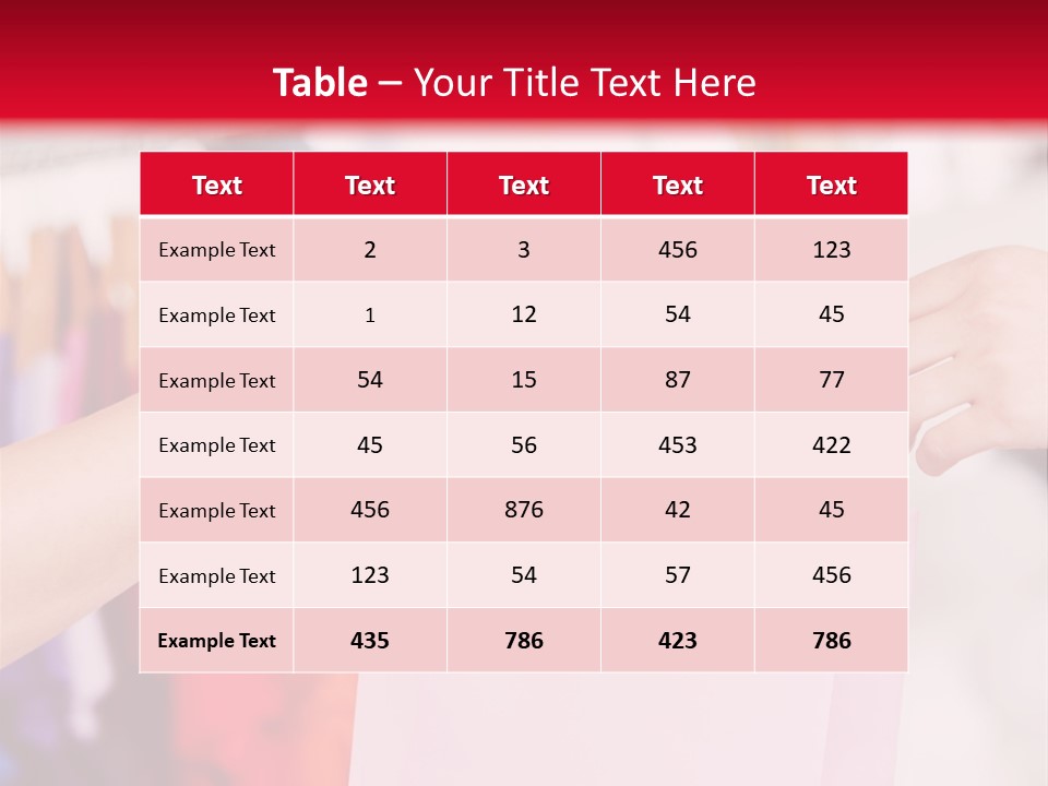 Purse Female Color PowerPoint Template