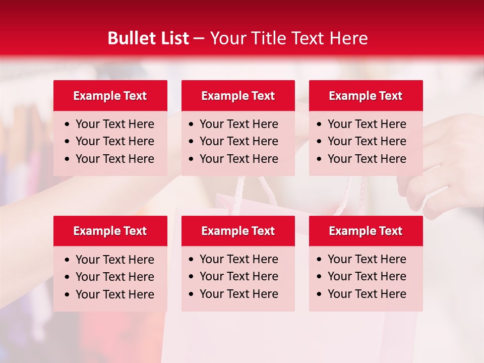 Purse Female Color PowerPoint Template