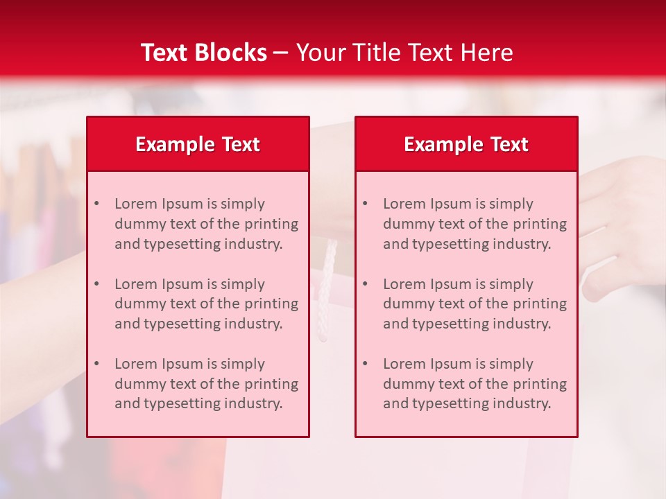 Purse Female Color PowerPoint Template