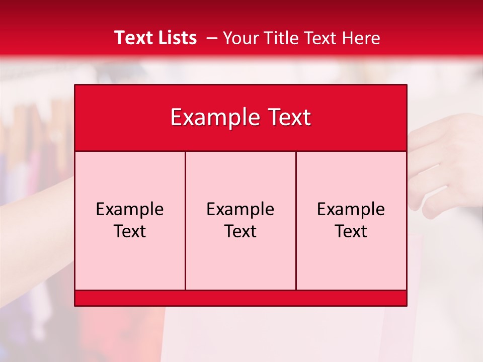 Purse Female Color PowerPoint Template