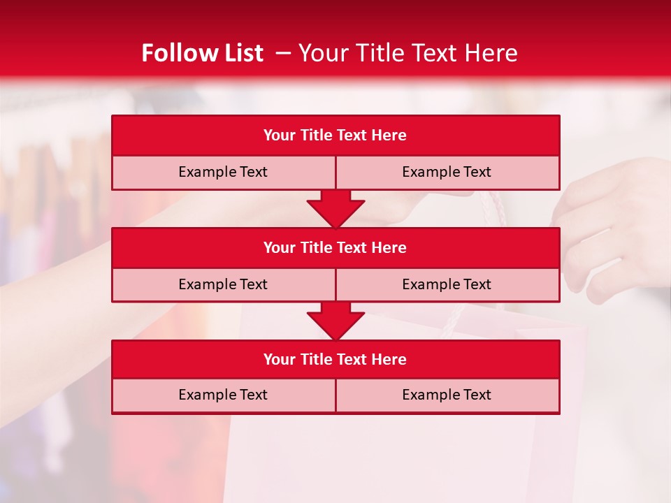 Purse Female Color PowerPoint Template