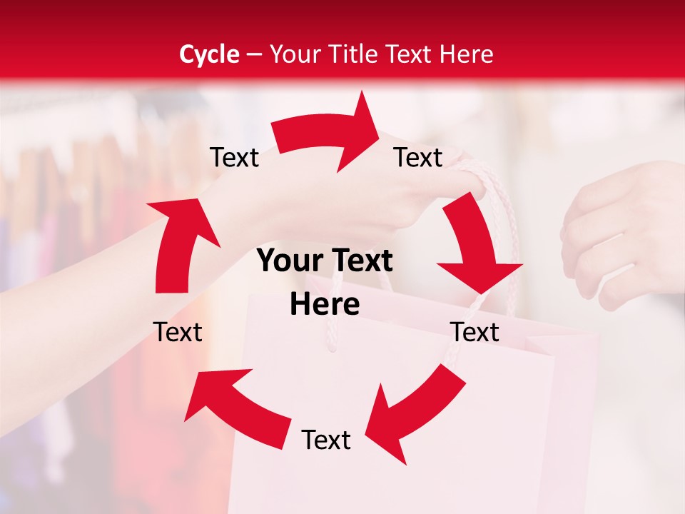 Purse Female Color PowerPoint Template