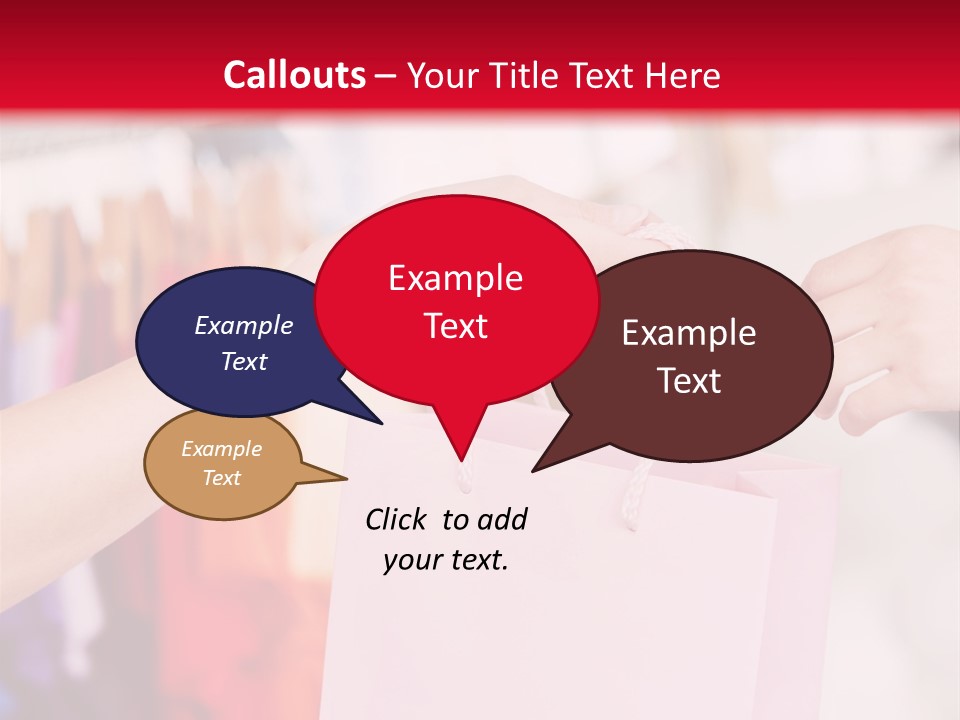 Purse Female Color PowerPoint Template