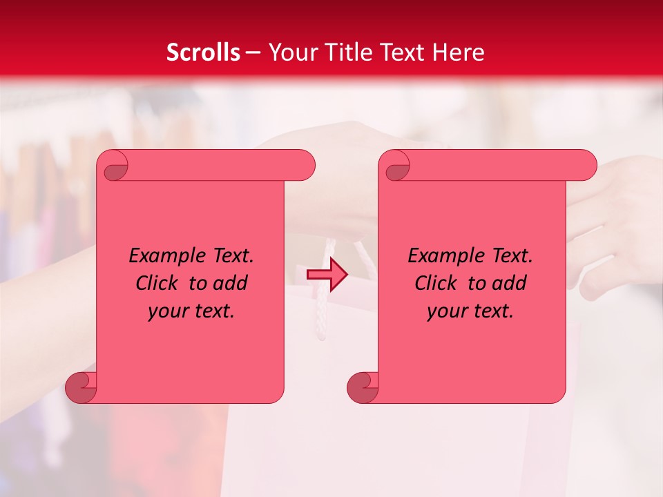 Purse Female Color PowerPoint Template