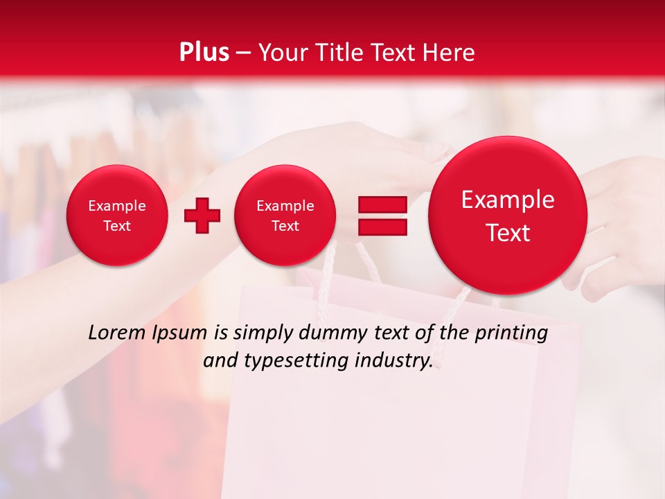 Purse Female Color PowerPoint Template