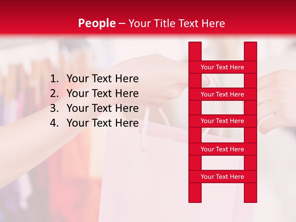 Purse Female Color PowerPoint Template