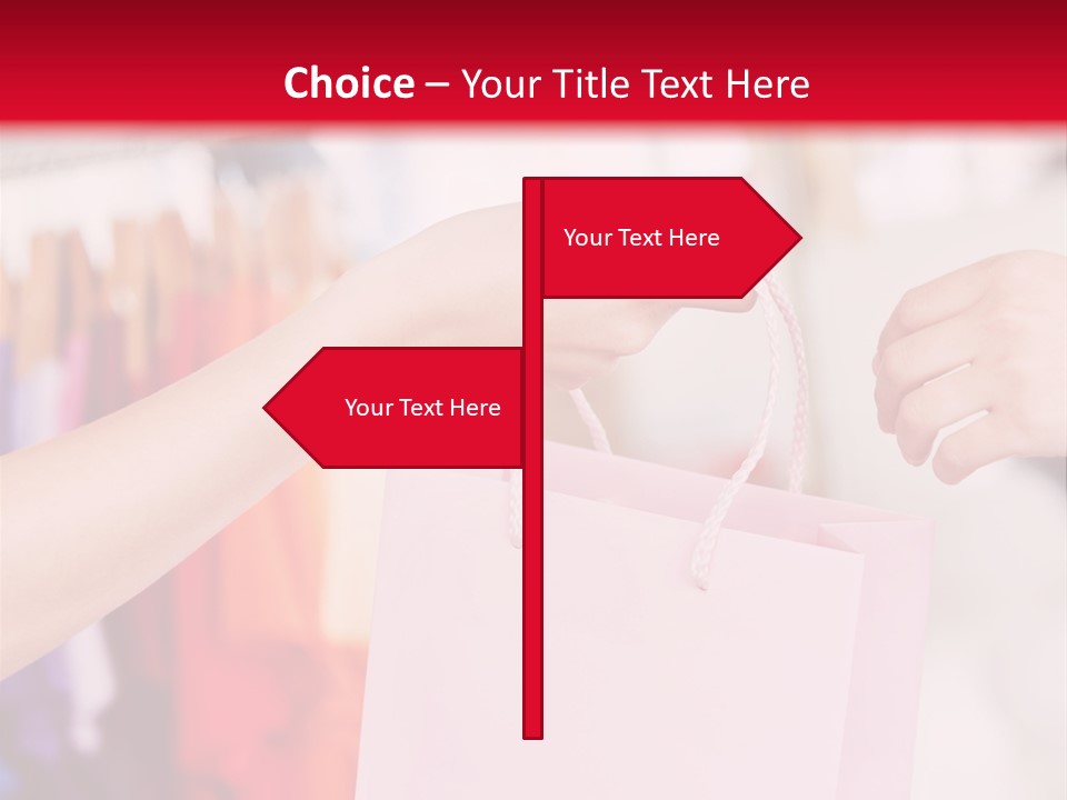 Purse Female Color PowerPoint Template