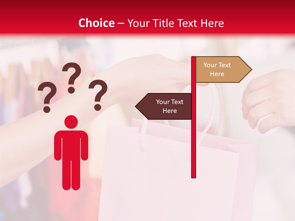 Purse Female Color PowerPoint Template