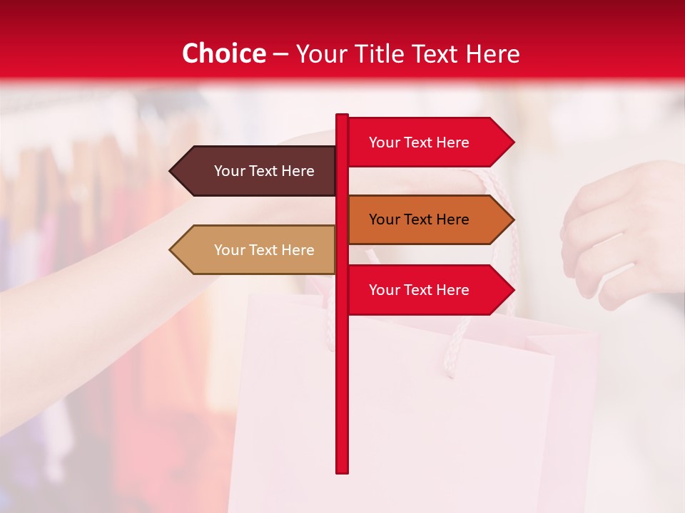 Purse Female Color PowerPoint Template