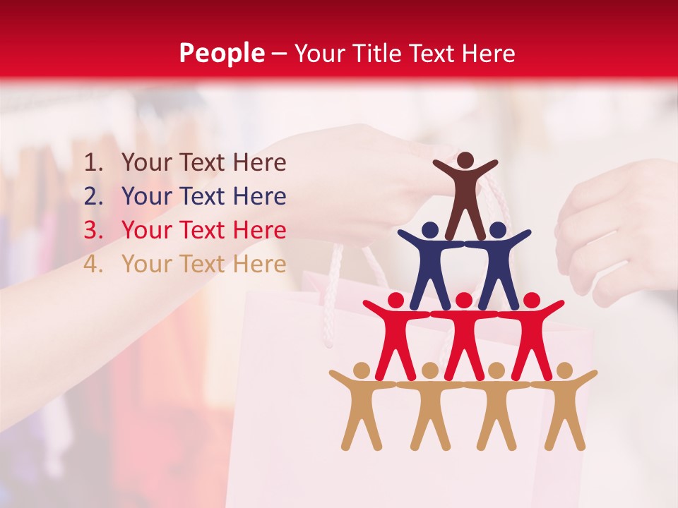 Purse Female Color PowerPoint Template