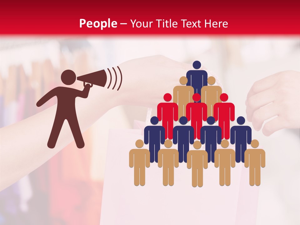 Purse Female Color PowerPoint Template