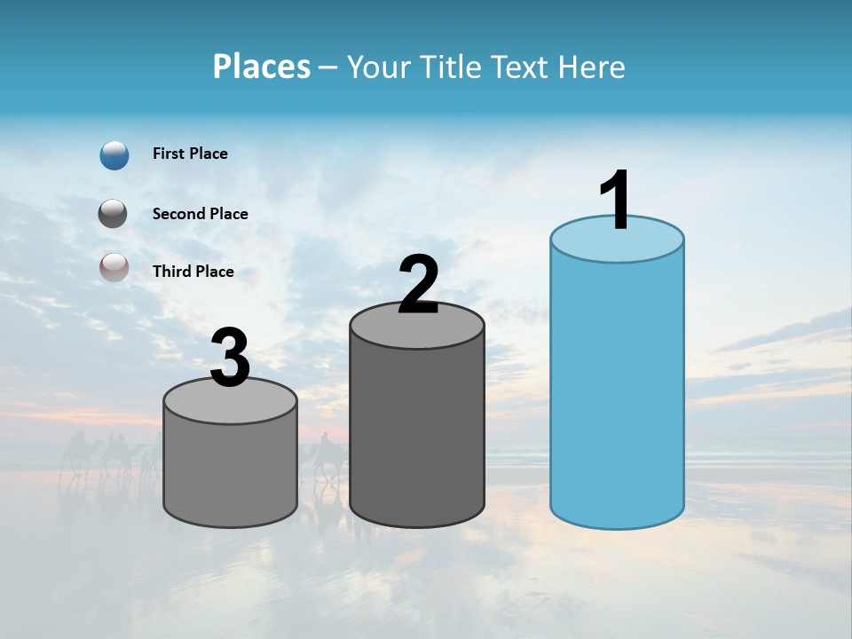 Silhouette Australia Camels PowerPoint Template