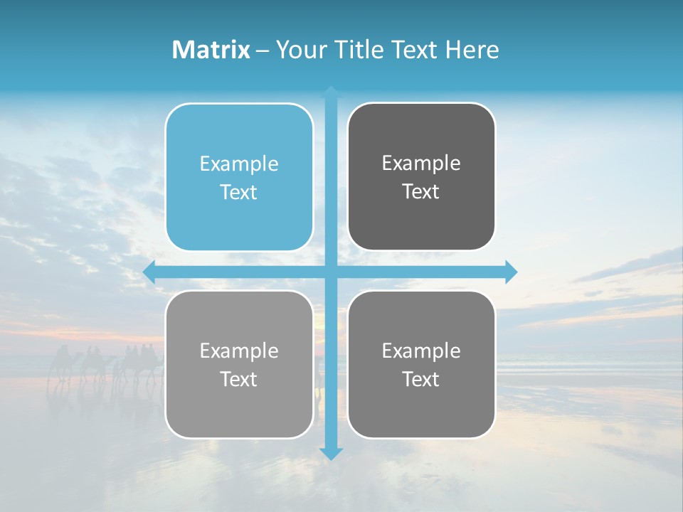 Silhouette Australia Camels PowerPoint Template