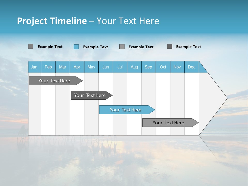 Silhouette Australia Camels PowerPoint Template