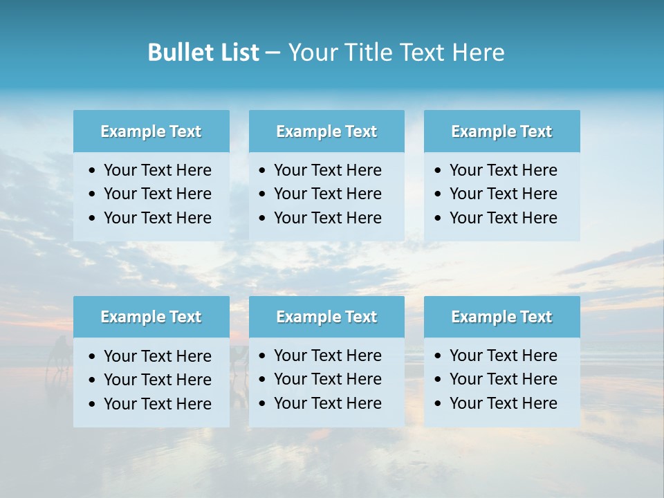 Silhouette Australia Camels PowerPoint Template