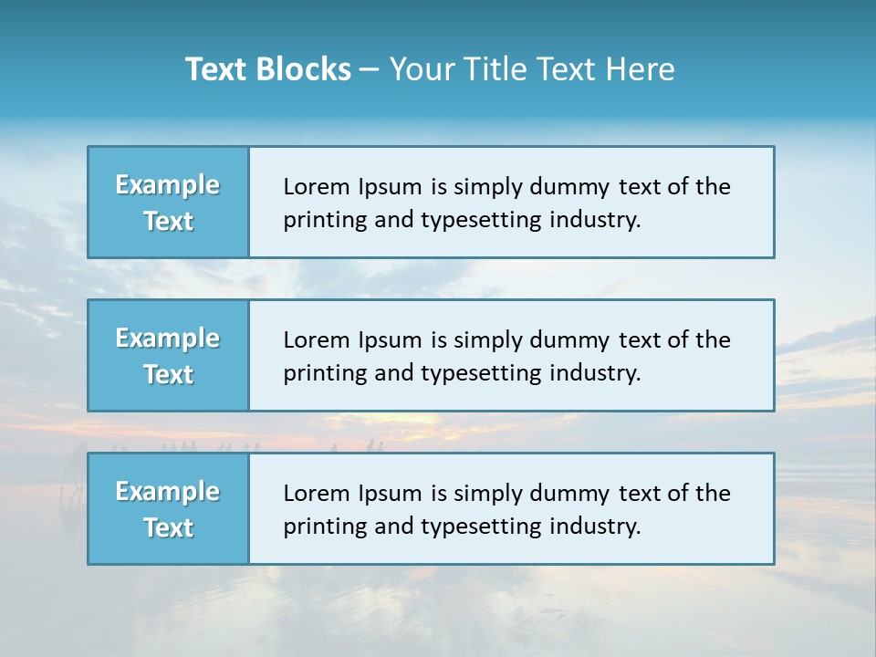 Silhouette Australia Camels PowerPoint Template