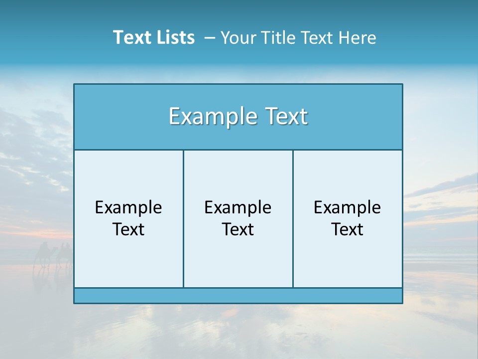 Silhouette Australia Camels PowerPoint Template