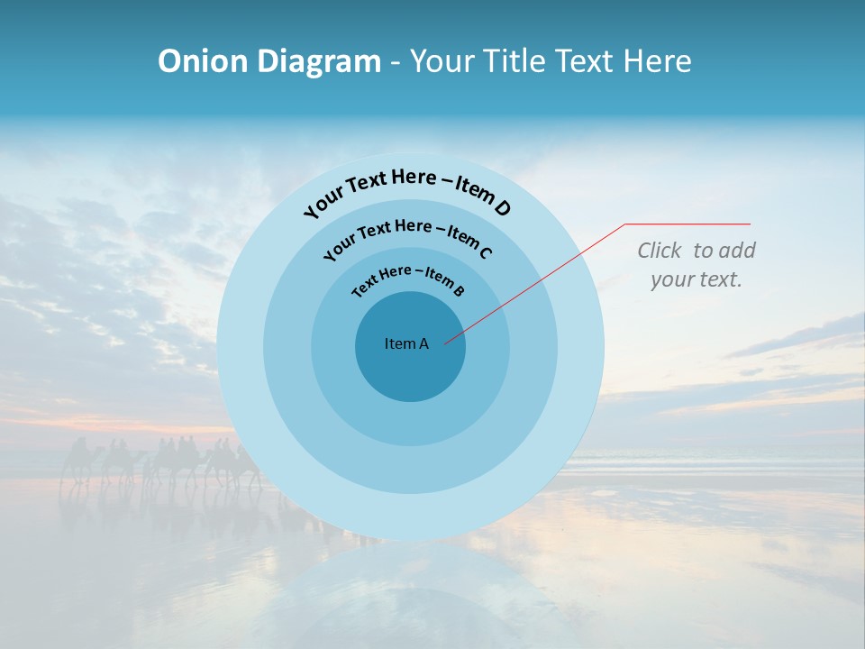 Silhouette Australia Camels PowerPoint Template