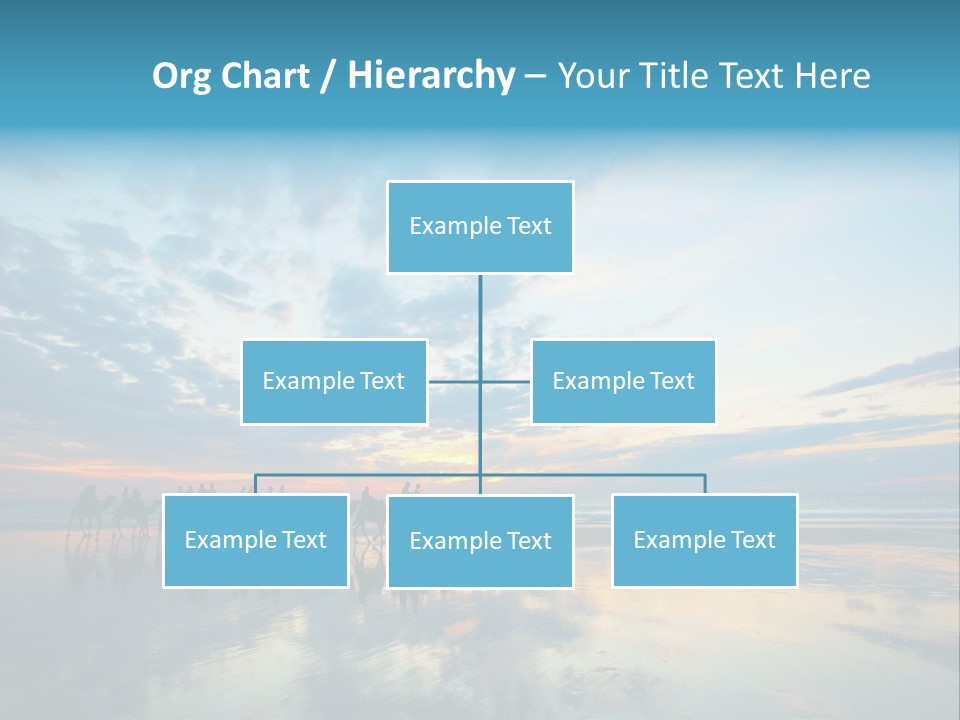 Silhouette Australia Camels PowerPoint Template