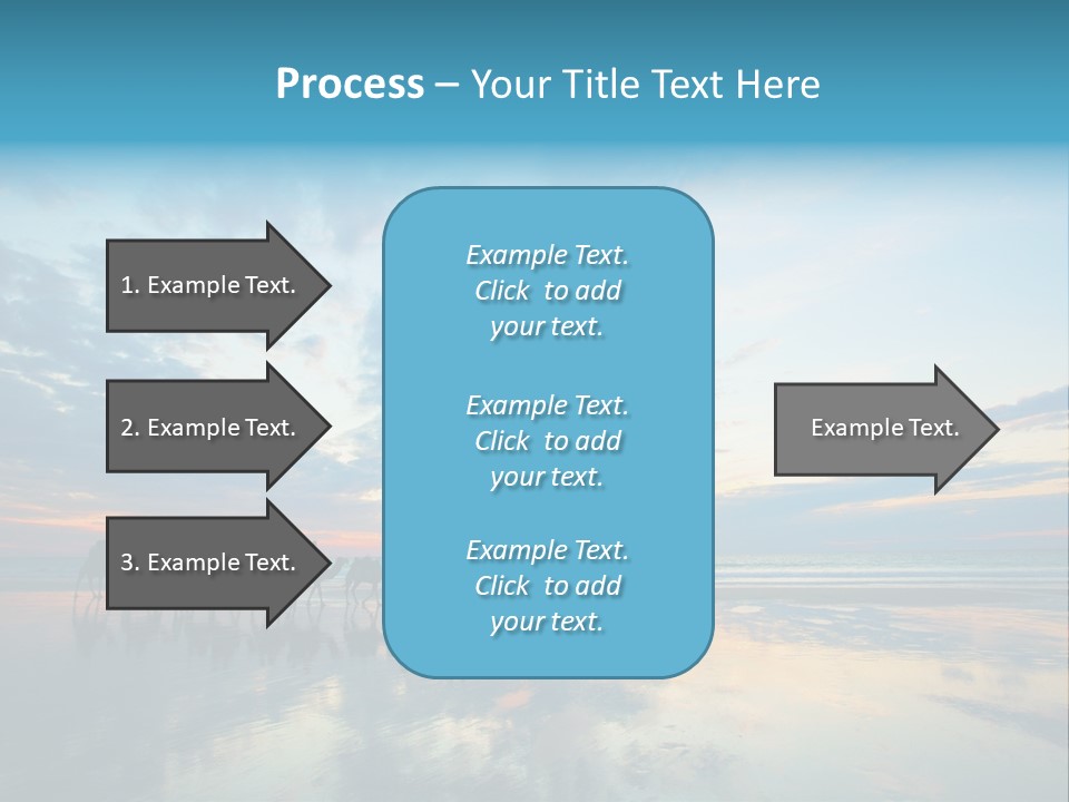 Silhouette Australia Camels PowerPoint Template