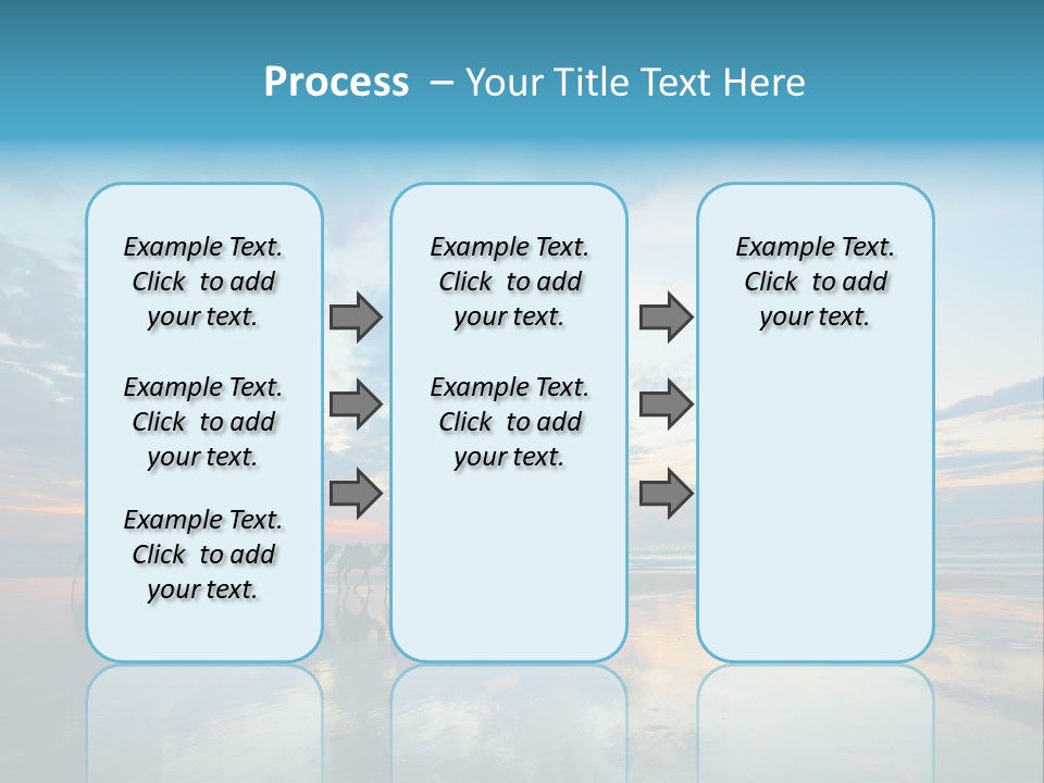 Silhouette Australia Camels PowerPoint Template