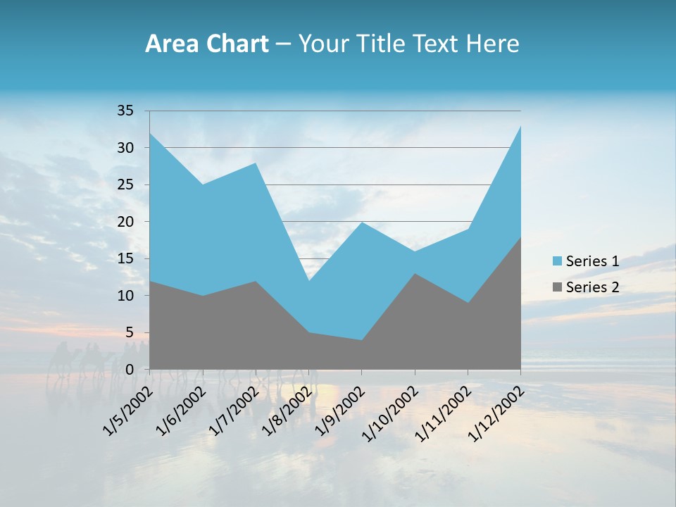 Silhouette Australia Camels PowerPoint Template