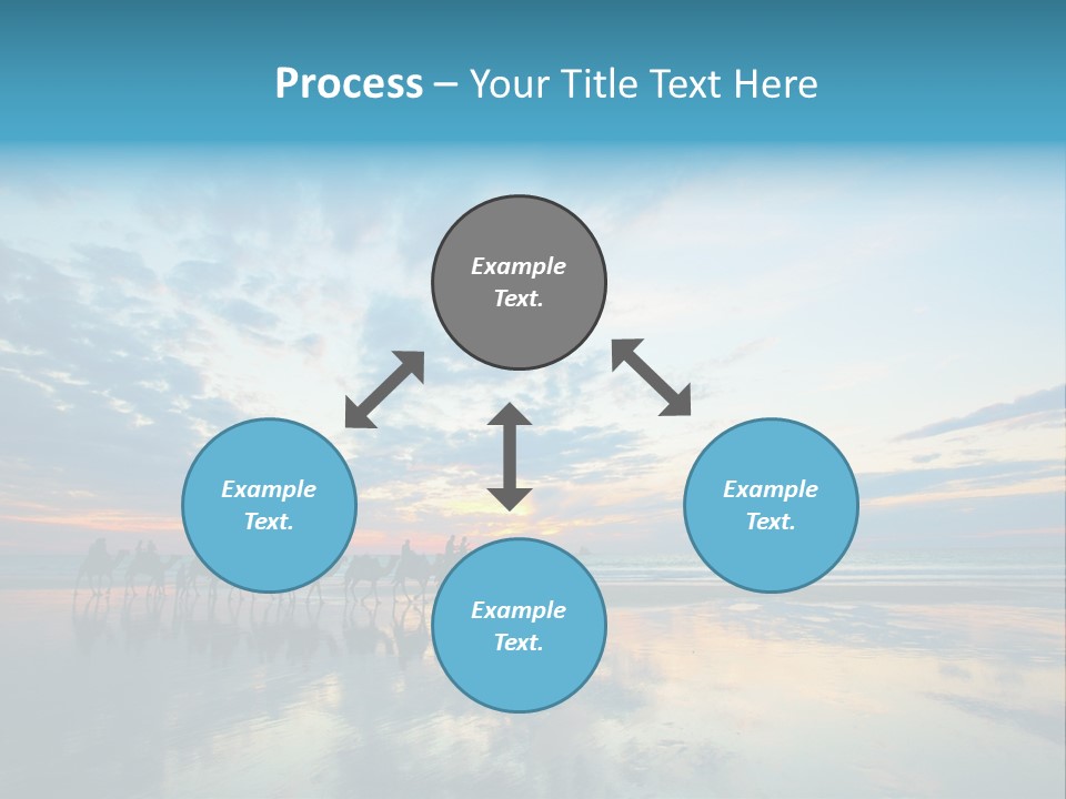 Silhouette Australia Camels PowerPoint Template