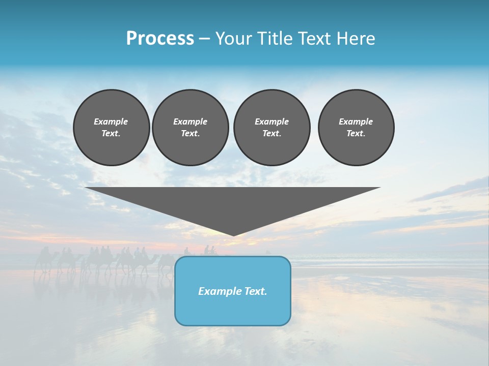 Silhouette Australia Camels PowerPoint Template