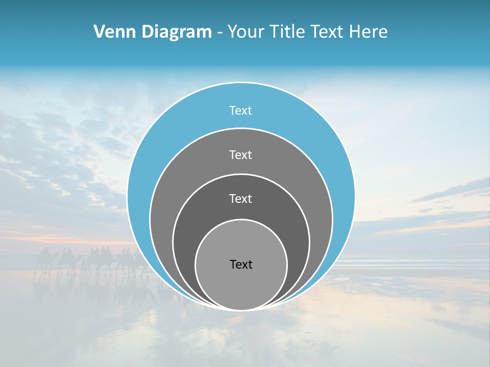 Silhouette Australia Camels PowerPoint Template