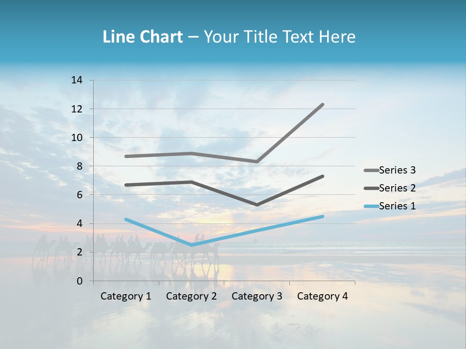 Silhouette Australia Camels PowerPoint Template