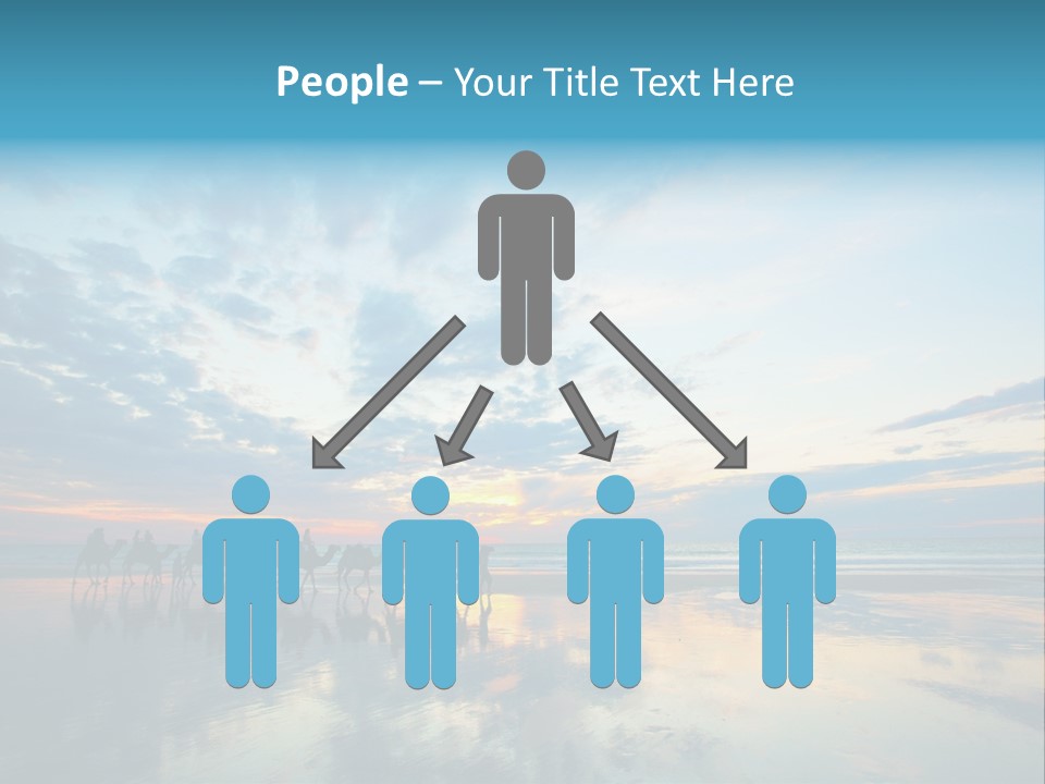 Silhouette Australia Camels PowerPoint Template